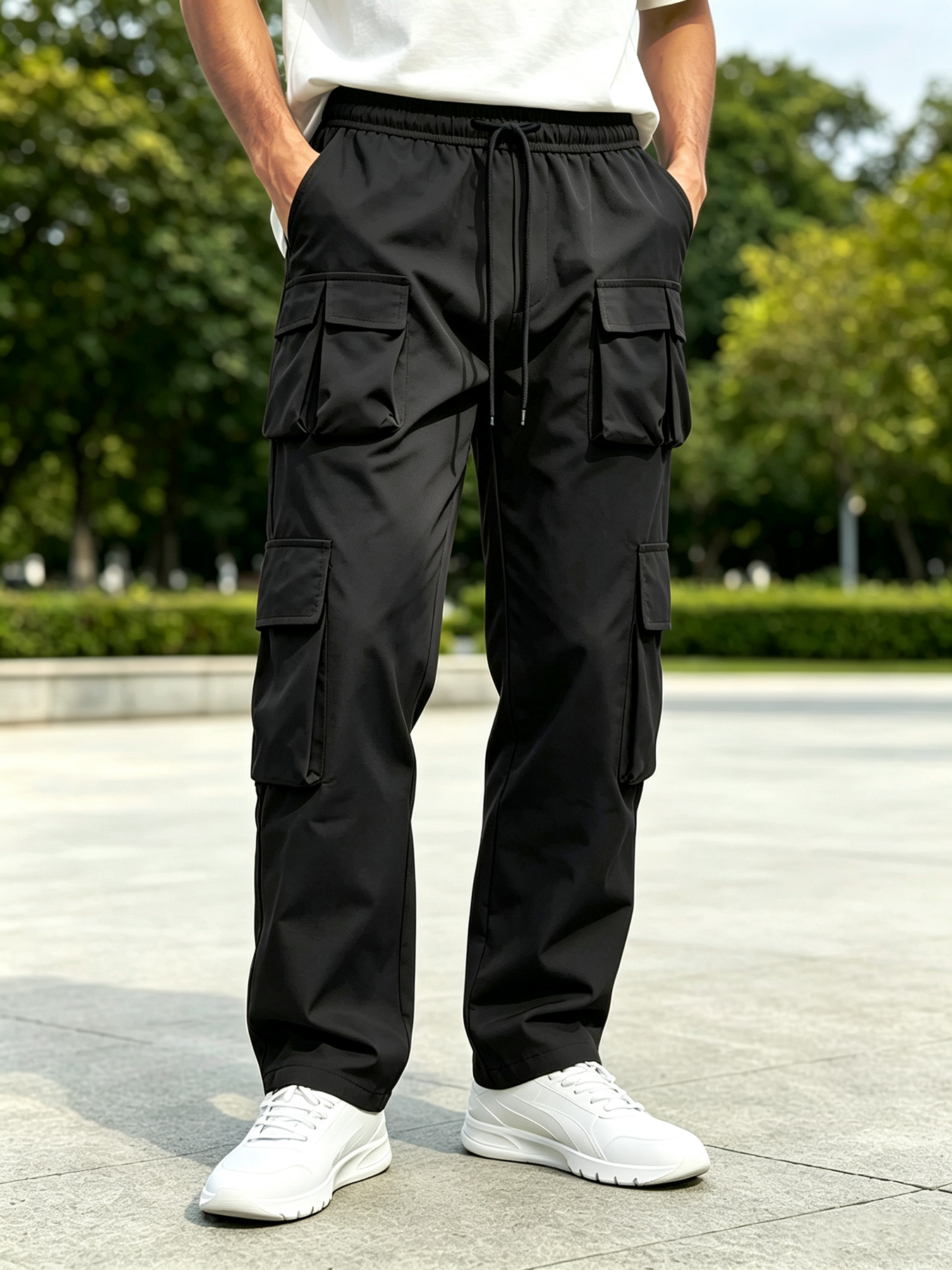 Cargo Pant Wide - بنطلون كارجو واسع الساق للرجال |