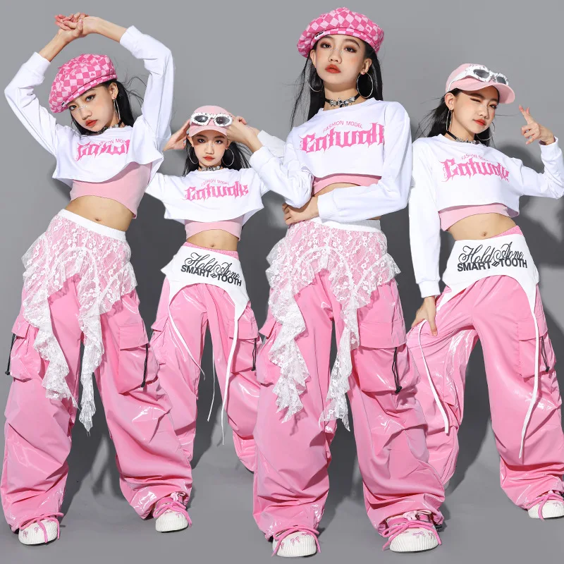 Street Fashion Outfit Girl - جديد Kpop ملابس رقص الجاز للفتيات