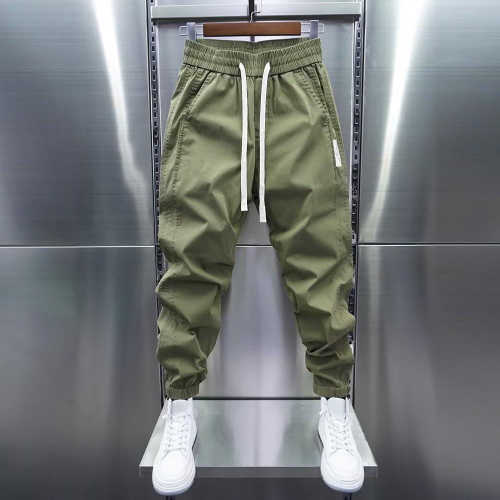 Running Pant Jogger - الرباط الرجال السراويل الرياضية جيوب عادية