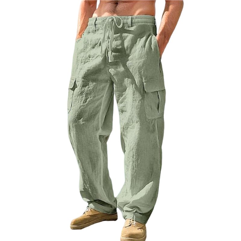 Cargo Pant Wide - بنطلون كارجو رجالي جديد بخصر مطاطي