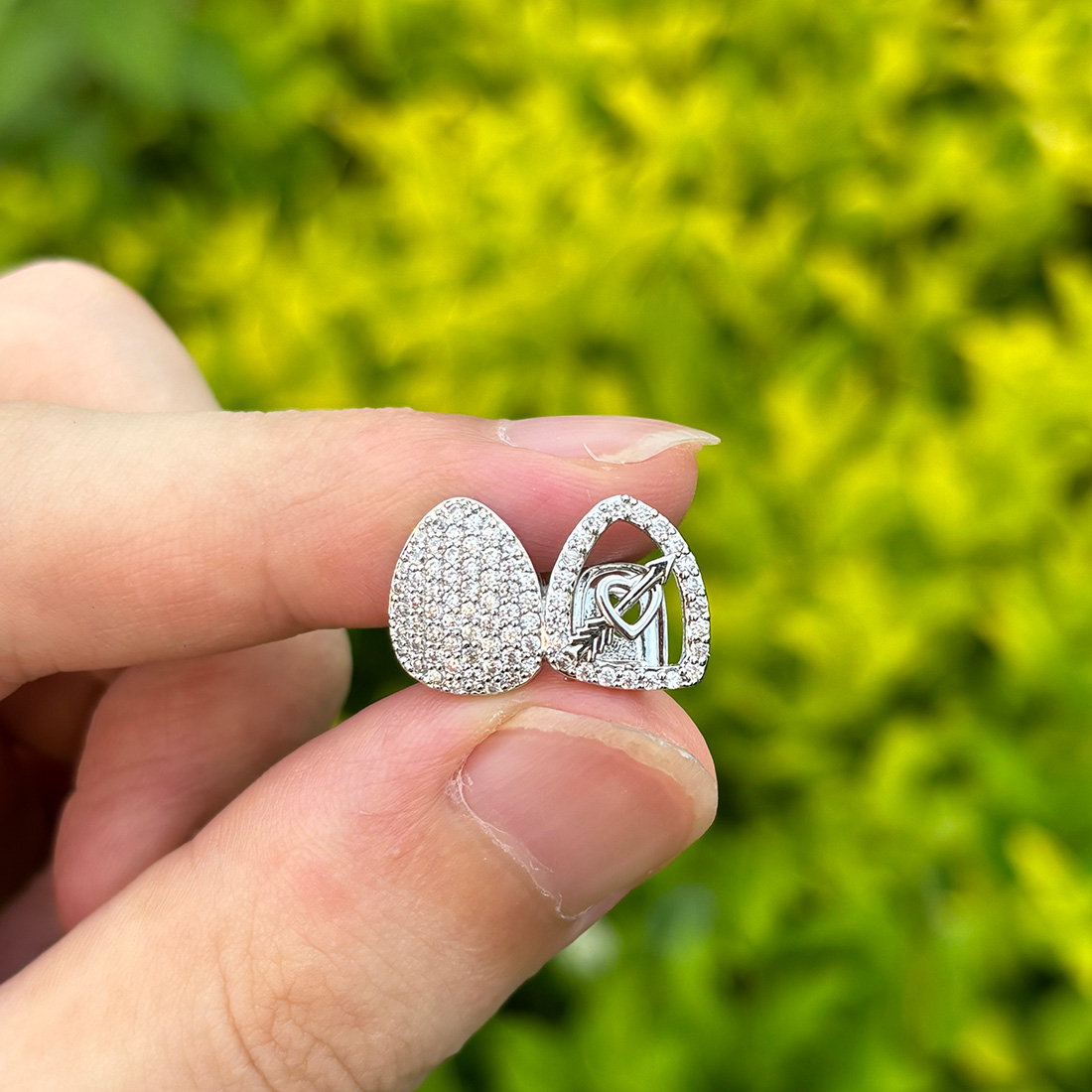 Street Fashion Jewelry - RACHELZ-قبعات أسنان الزركون المجوفة للنساء والرجال