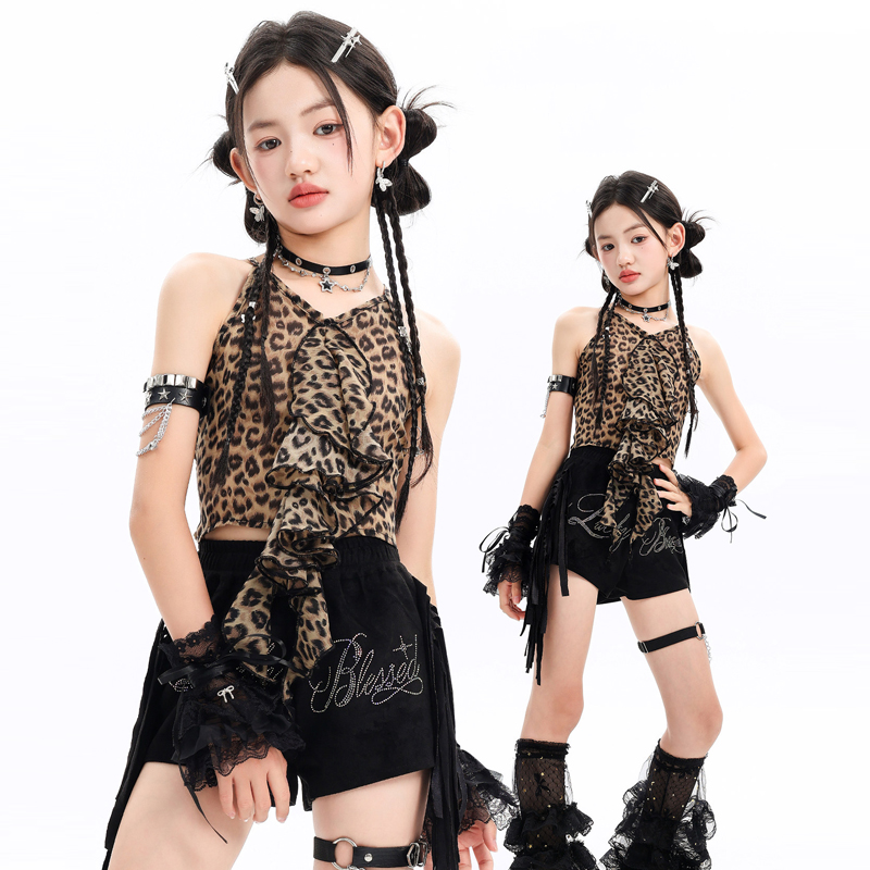 Street Fashion Outfit Girl - أزياء رقص الجاز للفتيات، ملابس أداء