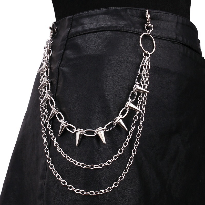 Street Fashion Jewelry - الهيب هوب الشرير الصخرة السراويل المعدنية