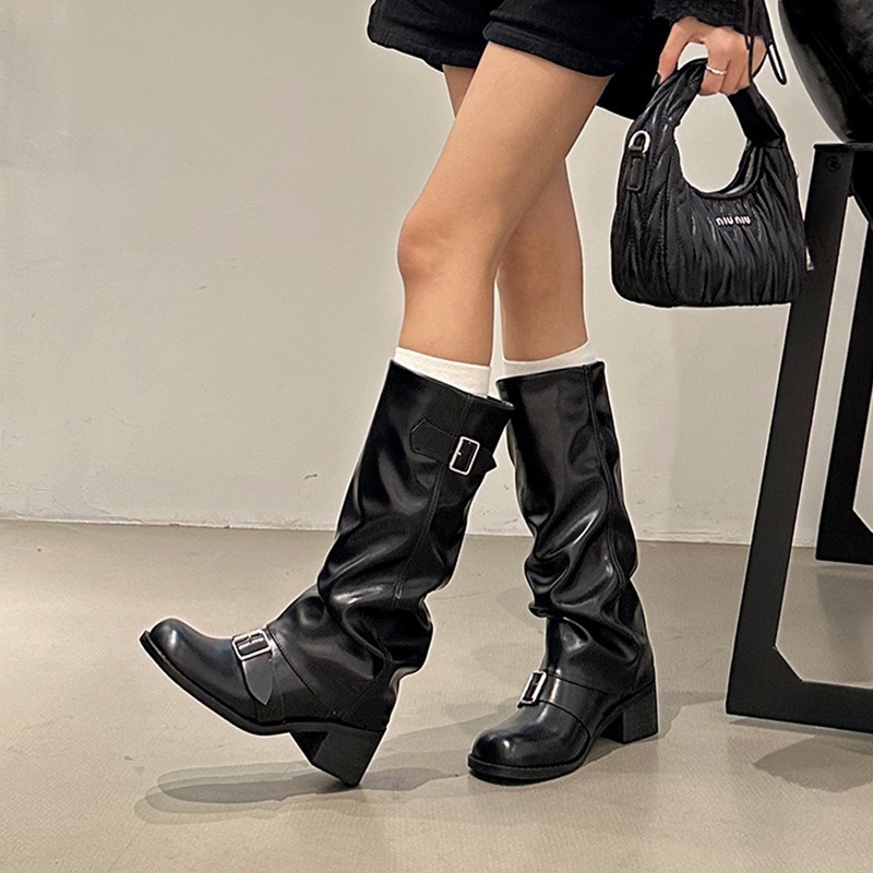 Street Fashion Trend 2025 - 2025 امرأة الأحذية الركبة عالية منصة