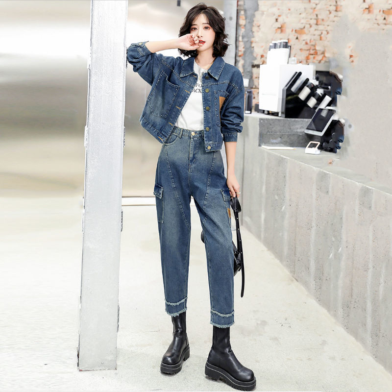 Korean Street Fashion Female - الإناث ربيع الخريف موضة المقلية الشارع