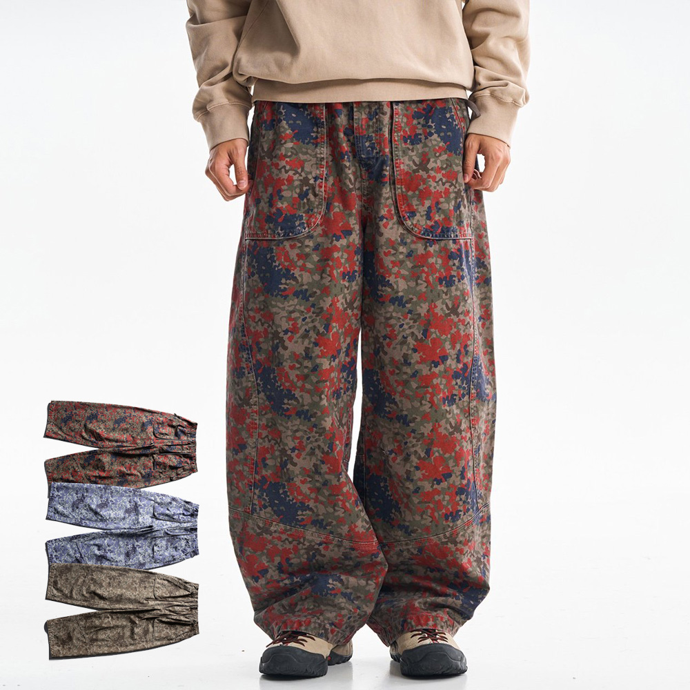 Cargo Pant Wide - بنطلون كارجو قطني عالي الجودة للرجال،
