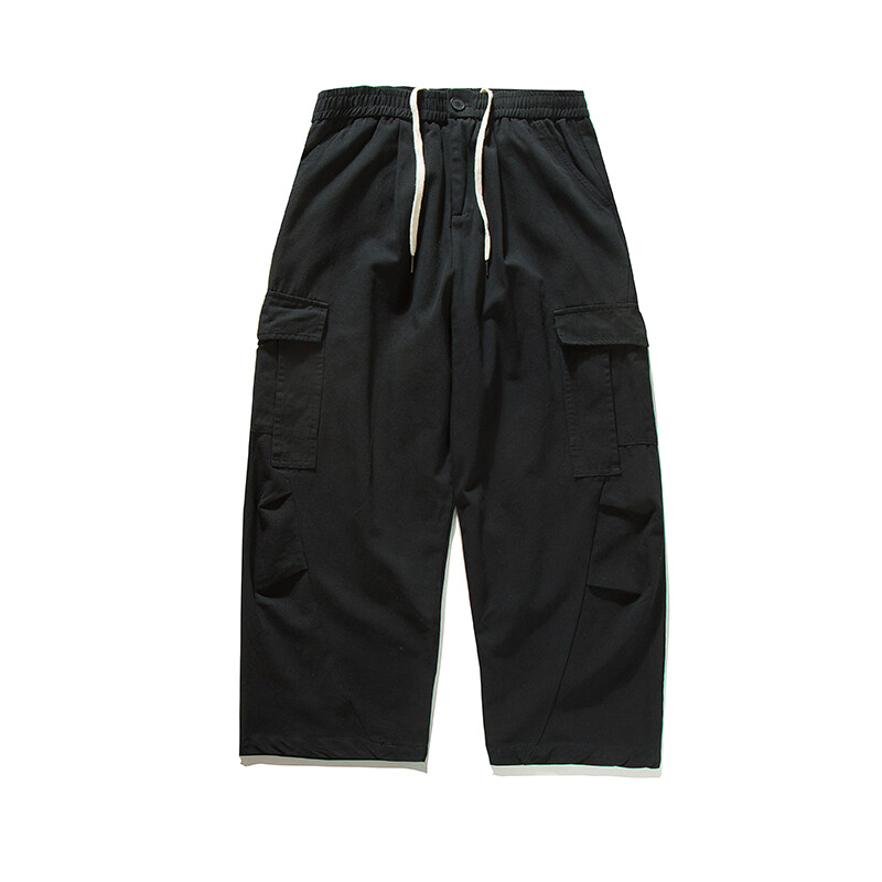الرجال الشارع الشهير موضة خمر  - مراجعة Cargo Pant Wide وسعره
