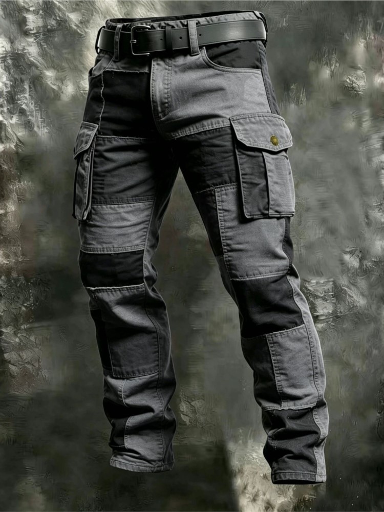 بنطلون كارجو رجالي قطني كاكي،  - مراجعة Cargo Pant Wide وسعره