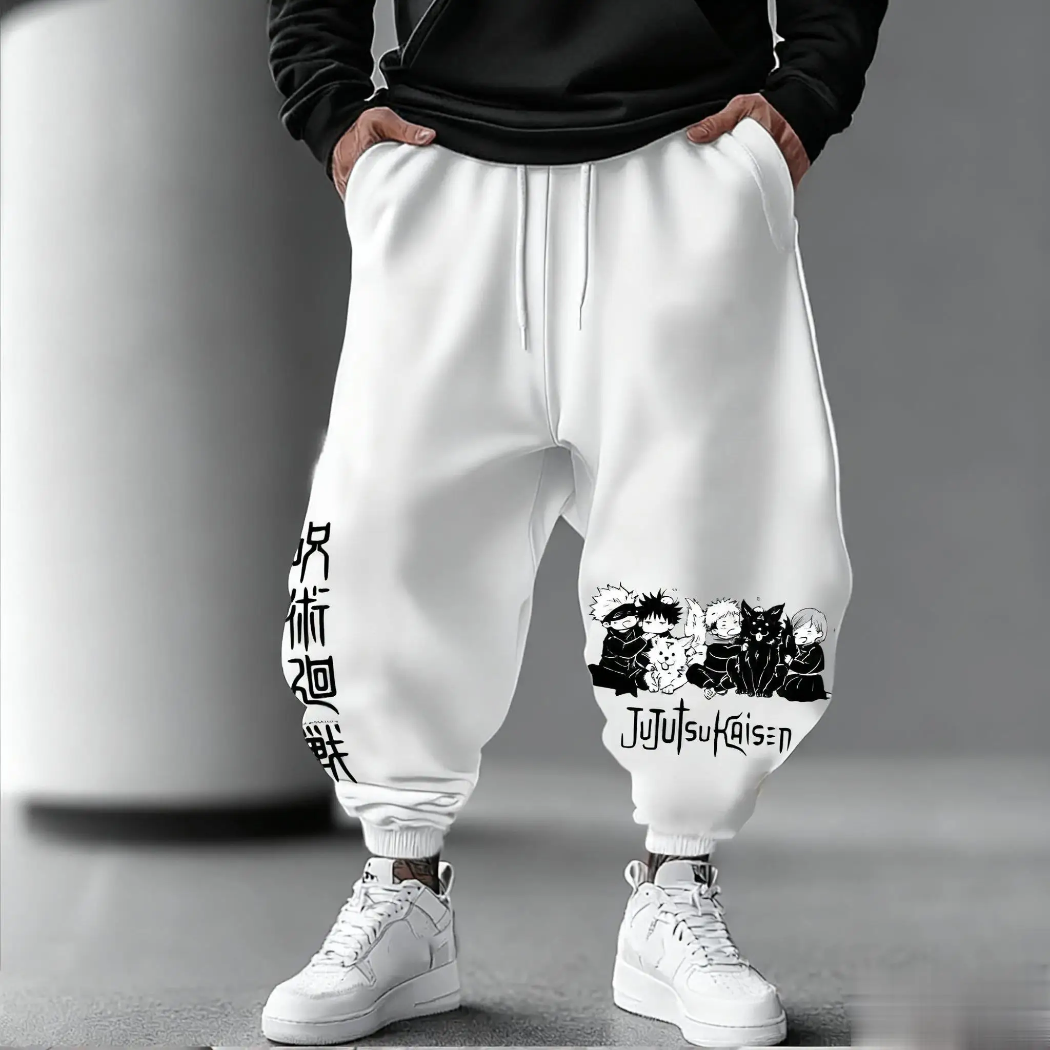 Jujutsu Kaisen الرجال سراويل ل - مراجعة Street Fashion Japan وسعره