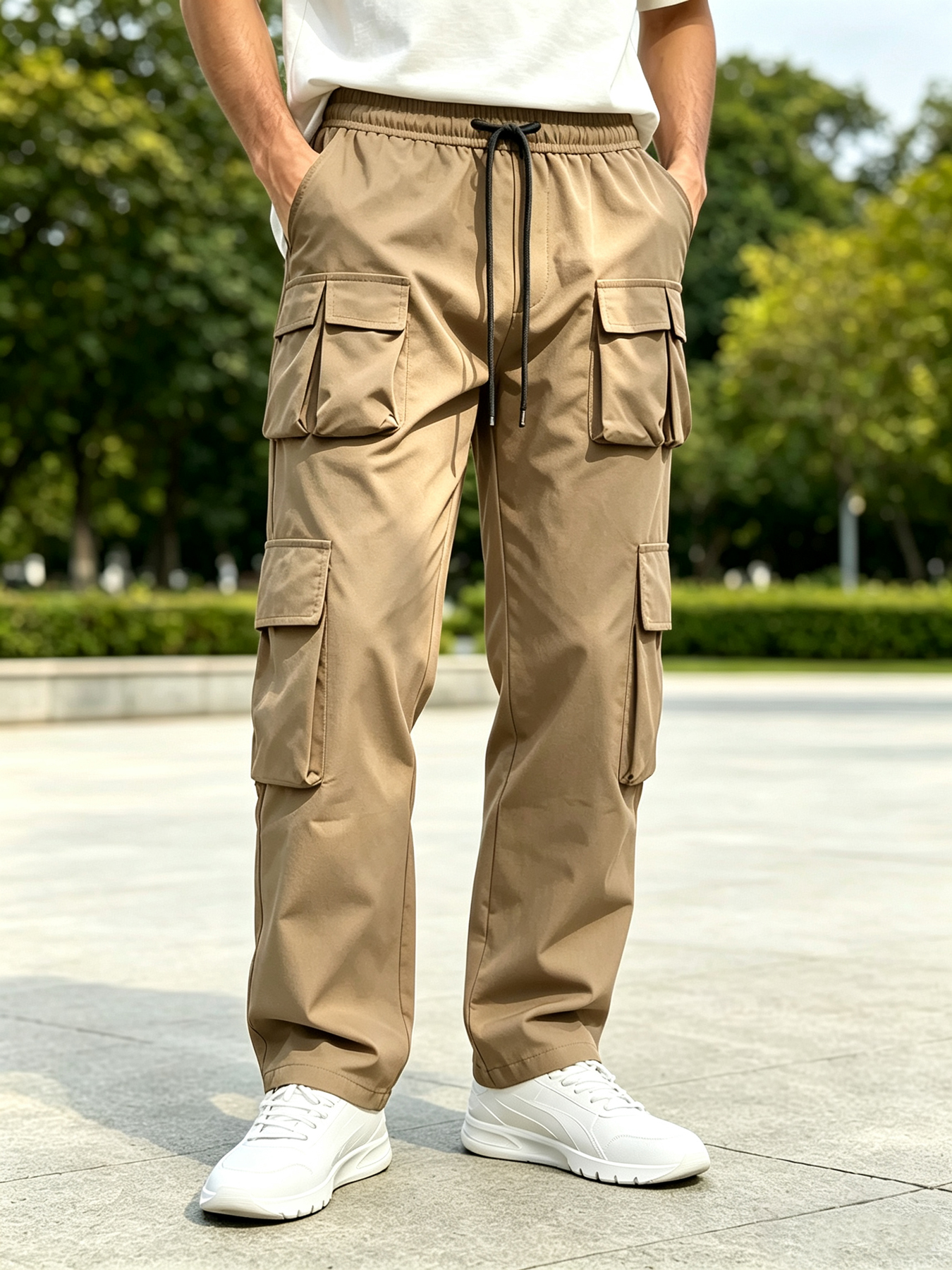 بنطلون كارجو واسع الساق للرجال - مراجعة Cargo Pant Wide وسعره