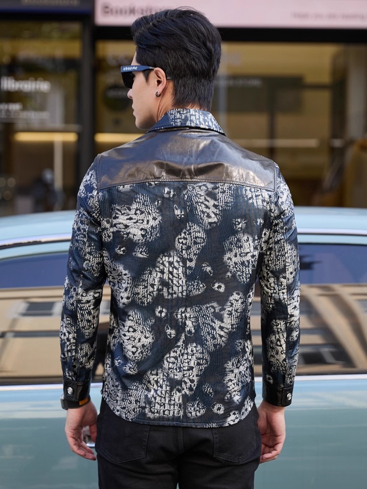 فاخر جديد الموضة الأزهار المطب - مراجعة Street Fashion Jacket Men وسعره