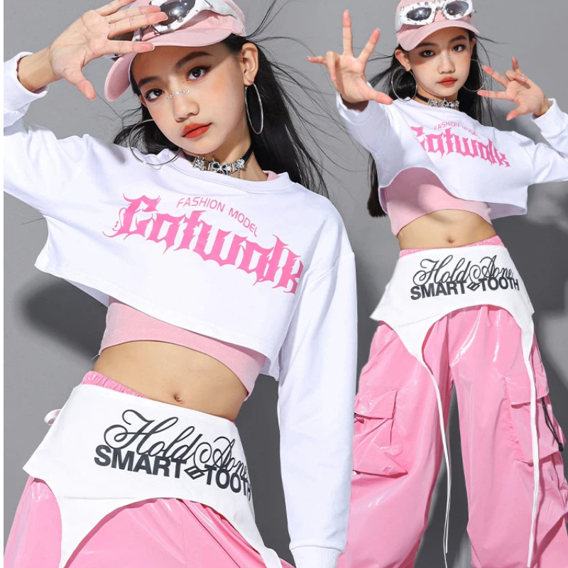 جديد Kpop ملابس رقص الجاز للفت - مراجعة Street Fashion Outfit Girl وسعره