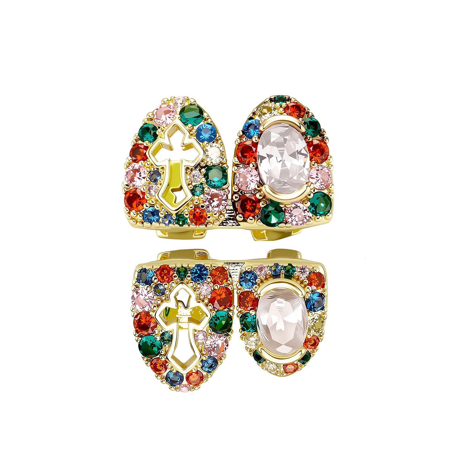 طقم جريلز JINAO هيب هوب علوي و - مراجعة Street Fashion Jewelry وسعره