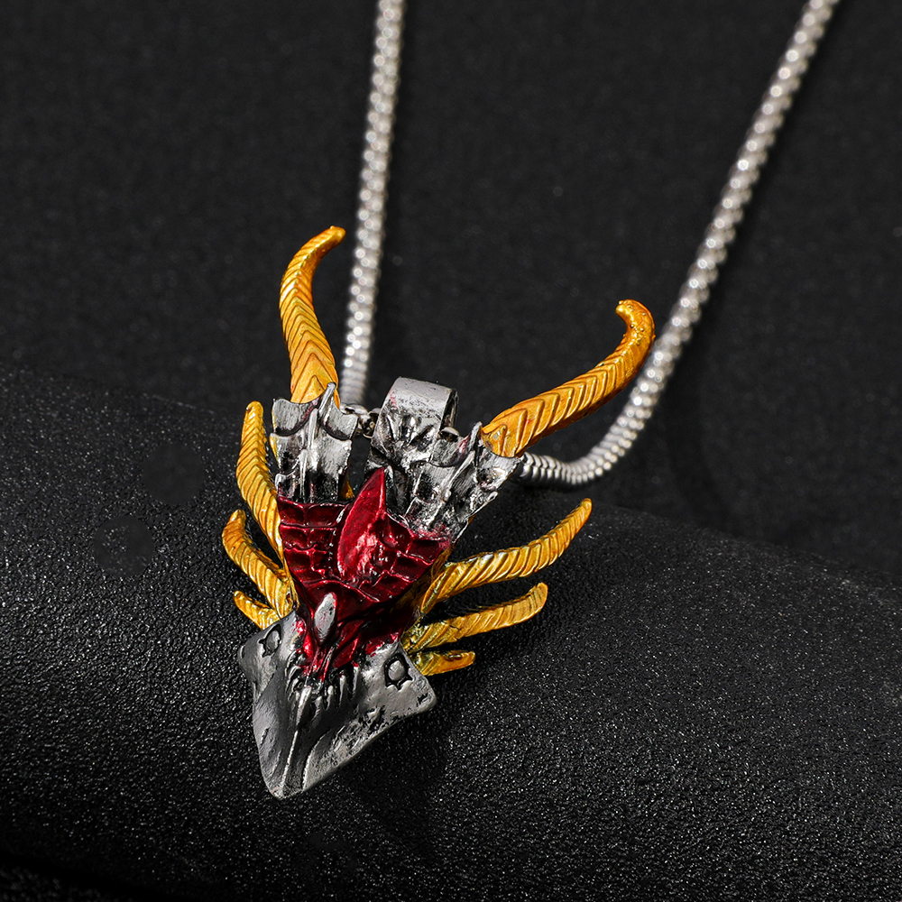قلادة رأس التنين الشرير بتصميم - مراجعة Street Fashion Jewelry وسعره