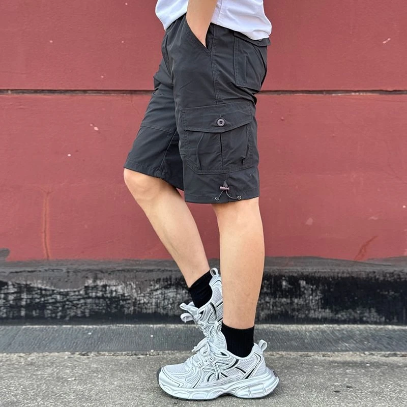 شورت كارجو رجالي فضفاض بلون مو - مراجعة Cargo Pant Wide وسعره