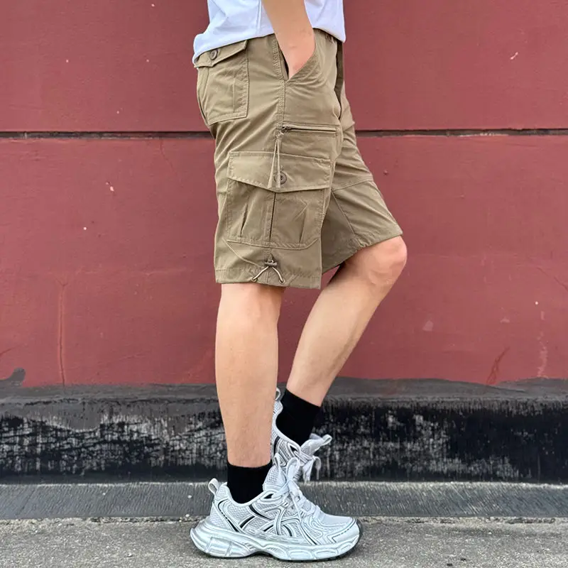 شورت كارجو رجالي فضفاض بلون مو - مراجعة Cargo Pant Wide وسعره