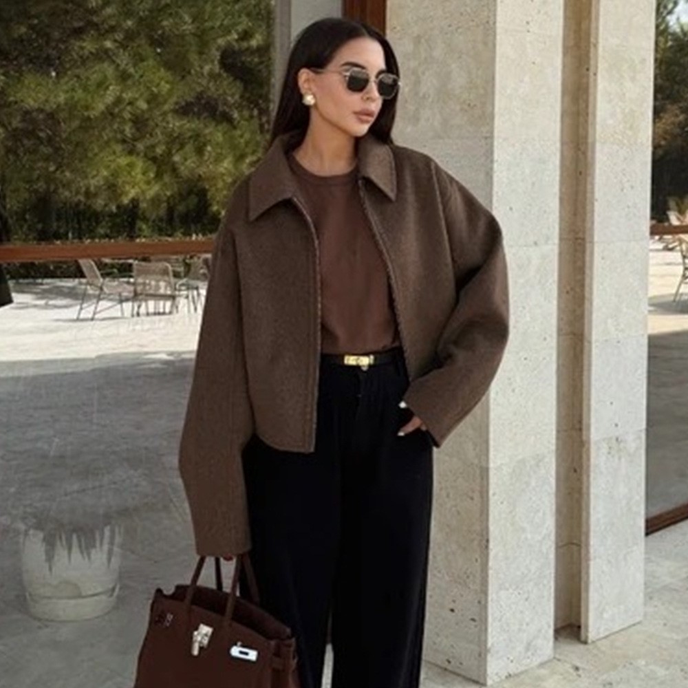 معاطف كلاسيكية ذات ياقة مطوية  - مراجعة Street Fashion Shanghai وسعره