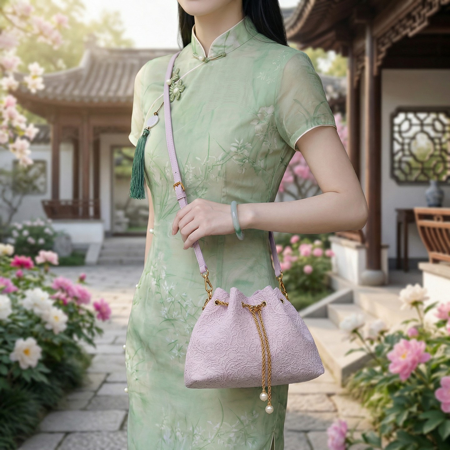 حقيبة كتف عصرية جديدة على الطر - مراجعة Street Fashion In Chinese وسعره
