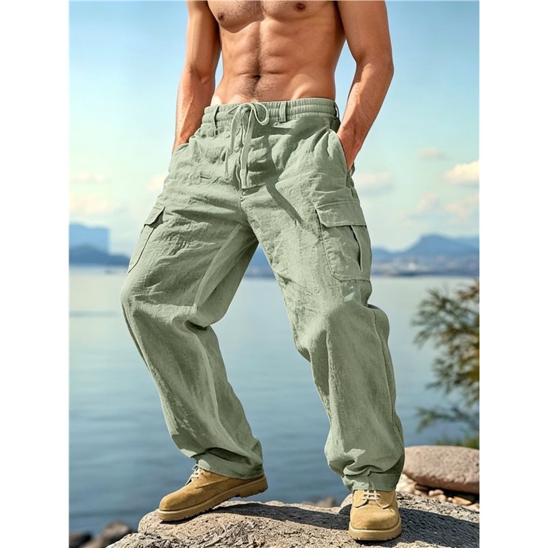 بنطلون كارجو رجالي جديد بخصر م - مراجعة Cargo Pant Wide وسعره