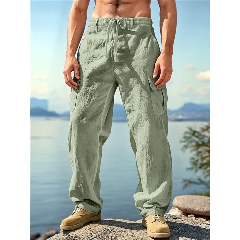 بنطلون كارجو رجالي جديد بخصر م - مراجعة Cargo Pant Wide وسعره
