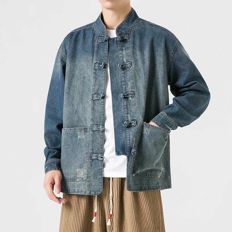 جاكيت جينز رجالي على الطراز ال - مراجعة Street Fashion Jacket Men وسعره