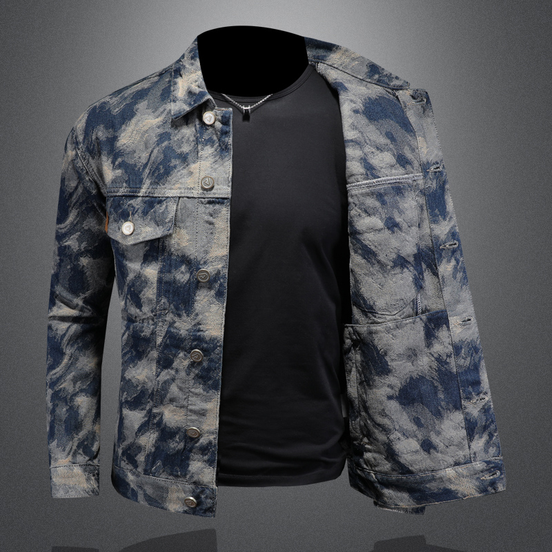 سترة ربيعية عتيقة من قماش الدن - مراجعة Street Fashion Jacket Men وسعره