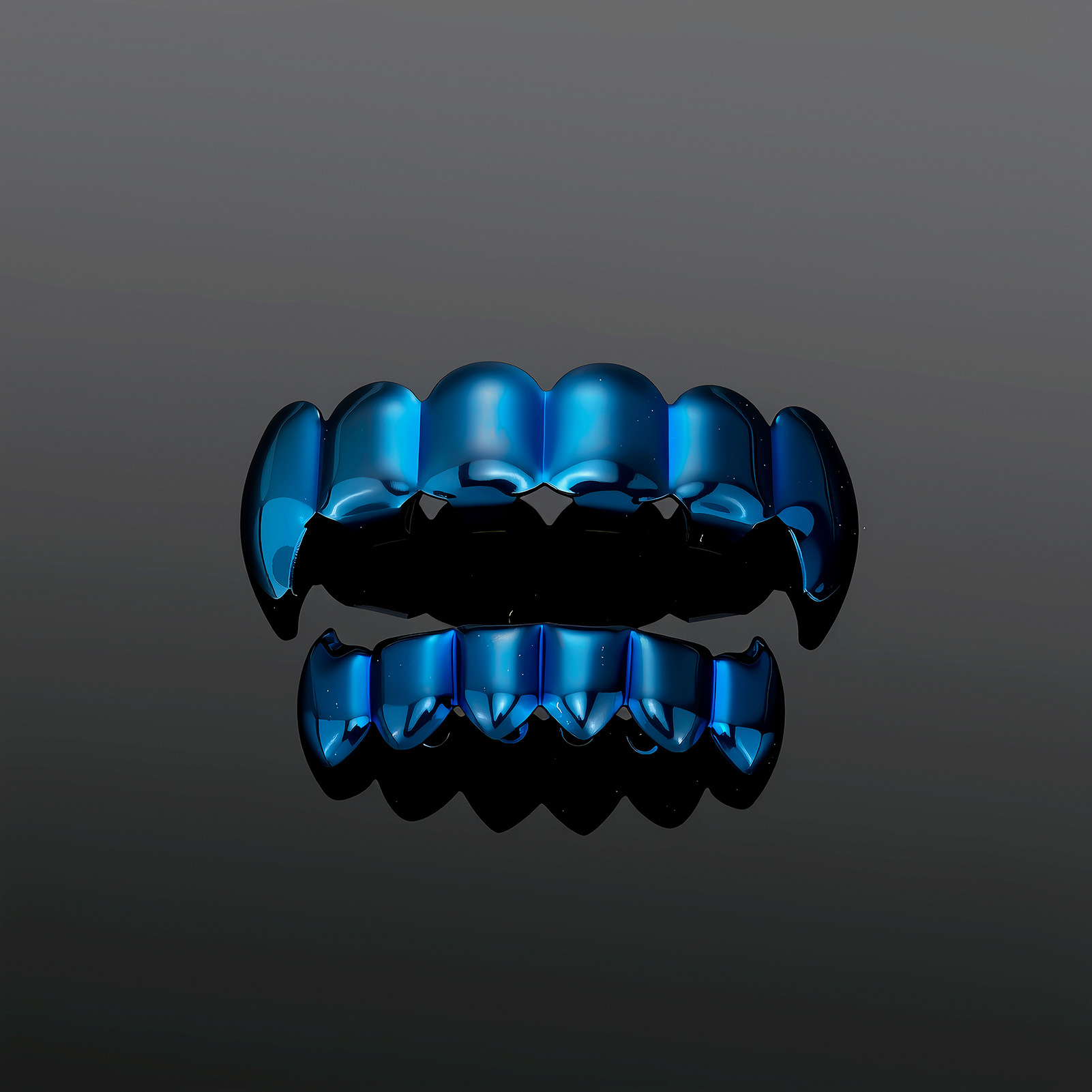 طقم أسنان هيب هوب باللون الأزر - مراجعة Street Fashion Jewelry وسعره