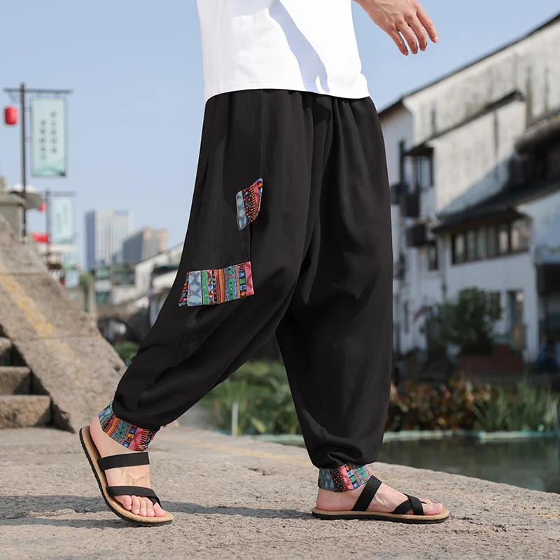 بنطلون رجالي واسع الساق على ال - مراجعة Street Fashion In Chinese وسعره