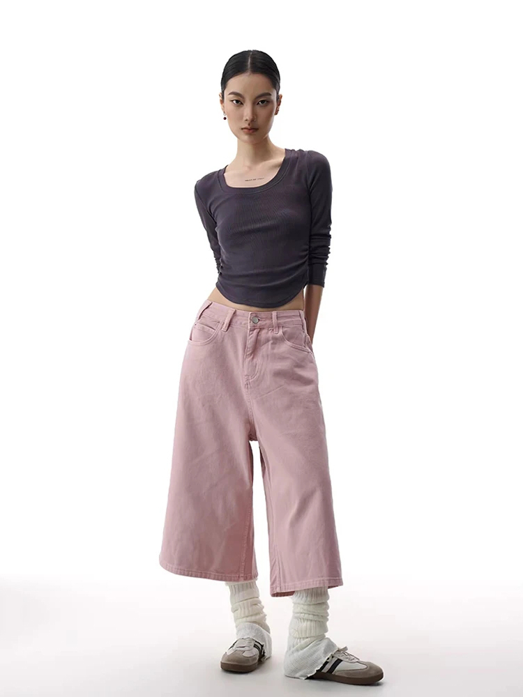 سراويل جينز قصيرة نسائية من RE - مراجعة Cargo Pant Wide وسعره