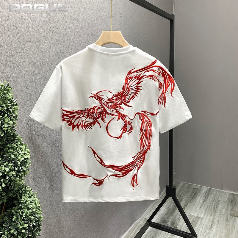 تي شيرت رجالي صيفي جديد بتصميم - مراجعة Street Fashion In Chinese وسعره