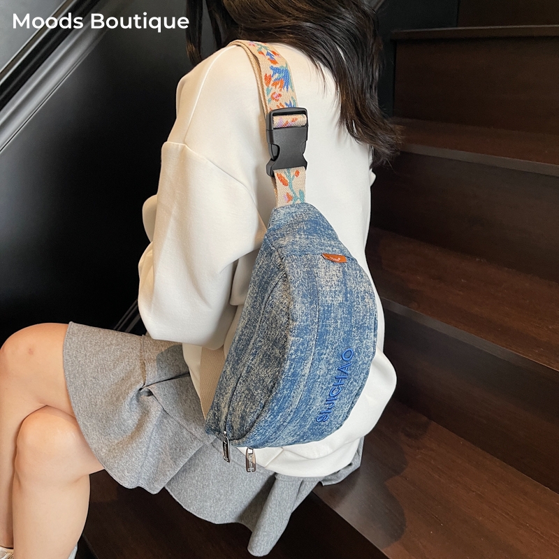 حقائب الصدر الزرقاء من قماش ال - مراجعة Street Fashion Trend 2025 وسعره